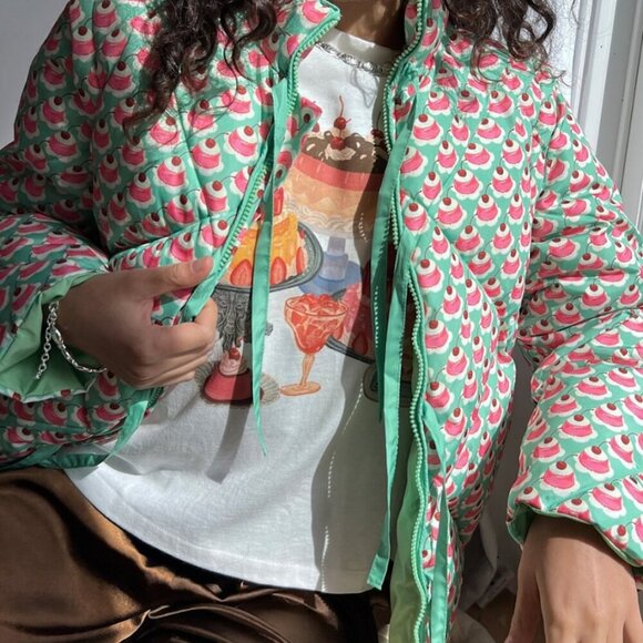 Lisa Says Gah | Lady Puffer Jacket In Jelly Cakes - Picture 16 of 17